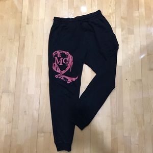 Alexander McQueen Black Drawstring Joggers